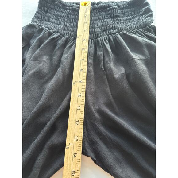 Island Planet🌿Black Palazzo Pants Wide Leg Boho Lounge Resort Women’s SZ Small - Picture 5 of 10